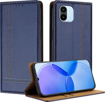 Image de Housse en cuir pour Xiaomi Redmi A1 Housse à rabat avec support bleu