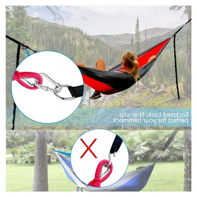 Produktbild von Befestigung für Schaukel am Baum - 2x300cm, Tragfähigkeit 1000kg, reißfeste Hängemattenbefestigung mit Baumschutzpolstern, Karabiner und Aufhängung für Baum, Hängematten und Yoga
