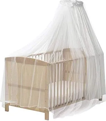 Productafbeelding van Famanu insectennet voor kinderbed met hemel - Wit