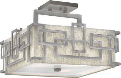 Produktbild von Elstead Lanza Deckenleuchte E27 3-fach Antikes Nickel