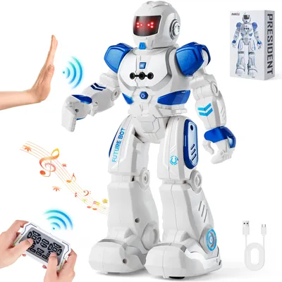 Produktbild von VEVOR RC-Roboterspielzeug für Kinder, programmierbarer Smart-Roboter mit Gestenerkennung und Fernbedienung, interaktiver laufender, singender und tanzender Roboter für Jungen und Mädchen