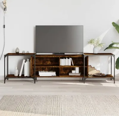 Produktbild von Design Möbel TV-Schrank Räuchereiche 203x37x50 cm Holzwerkstoff - 2024 Neu