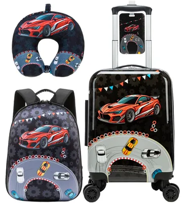 Produktbild von Kinderreise-Set mit Rucksack und Nackenkissen für Reisen