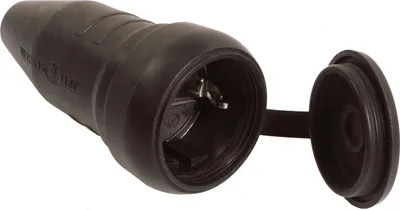 Produktbild von as-Schwabe Vollgummi-Kupplung Schutzkontakt max. 2.5mm² Außen 230V 16A IP44