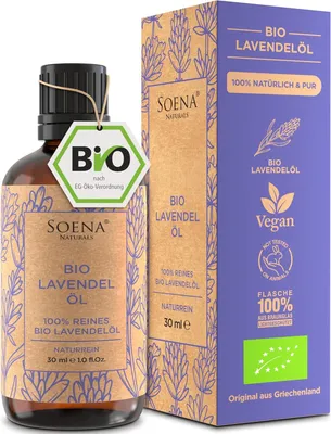 Produktbild von BIO Lavendelöl Ätherisches Öl [BIO-] 100% NATURREIN – Frei von Zusatzstoffen | Aromatherapie, Diffuser, Haut & Haare -Abgefüllt in DE