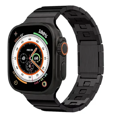 Obrázok produktu pre S&T DESIGN náramok z nehrdzavejúcej ocele pre Apple Watch Ultra 2 49 mm / 45 mm / 44 mm / 42 mm - Vysokokvalitný náramok z nehrdzavejúcej ocele 316L, nastaviteľný, elegantný