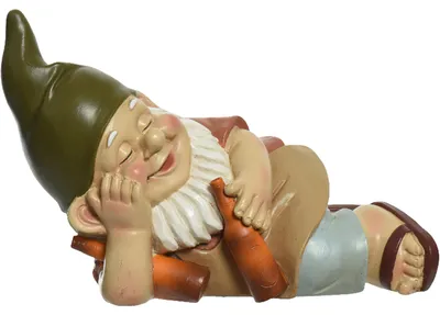 Produktbild von Decoris Gartenzwerg - betrunken - Polystone - H11 cm