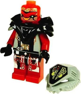 Produktbild von 1x Lego Minifigur Space UFO Zotaxian Alien Chamon rot Helm 6975 6979 6915 sp046