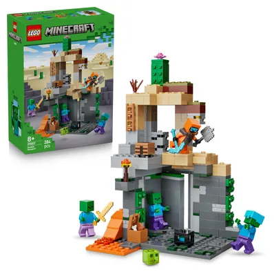 Zdjęcie produktu dla LEGO Minecraft Loch zombie, Zestaw do budowania, 8 lat(a), Plastik, 284 szt., 533 g