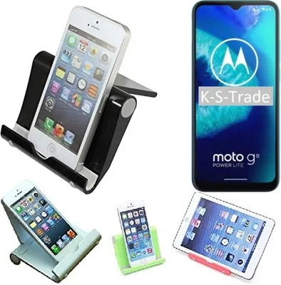Produktbild von K-S-Trade Handy-Ständer kompatibel mit Motorola Moto G8 Power Lite faltbarer Tischständer Smartphone Tablet Halterung Reise