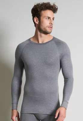 Produktbild von CECEBA Thermo Herren Longsleeve grau uni Größe: 6