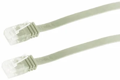 Image de Câble patch plat U/UTP cat. 6 slim 15m