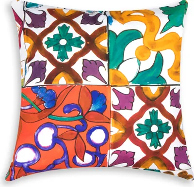 Produktbild von Excelsa Dekoratives Kissen Lisbona 45x45 cm Baumwolle Bunt