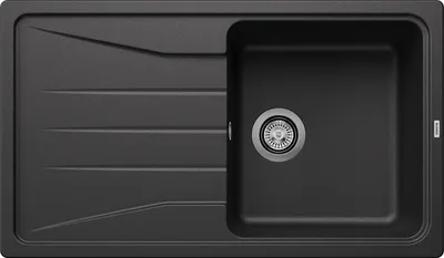 Produktbild von BLANCO Spüle SONA 5 S in ANTHRAZIT mit Ablaufgarnitur ohne Ablauffernbedienung / Ausschnitt: 840 x 480 mm / Silgranit