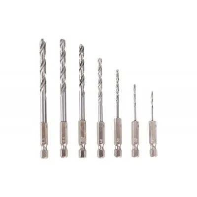 Produktbild von Spiralbohrersatz mit sechseckigem Stiel 7Stck