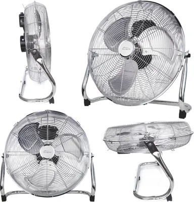 Produktbild von TroniTechnik® Bodenventilator Windmaschine mit drei Geschwindigkeitsstufen 100W, verstellbar ⌀45cm