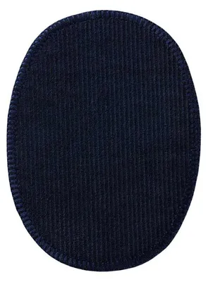 Obrázek produktu pro Manšestrová nášivka navy 2 ks - nášivka, nažehlovací nášivka, nažehlovací aplikace, nášivky, k nažehlení, velikost: 9,5 x 12,0 cm