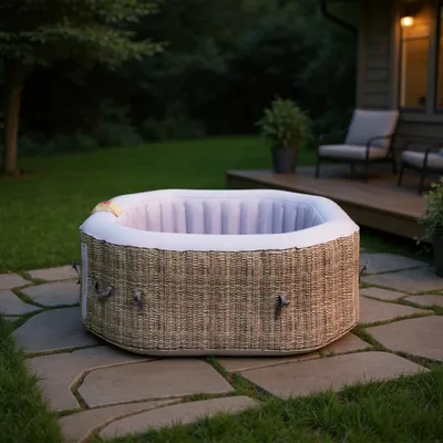 Obrázek produktu pro Mobilní (nafukovací) vířivka Belatrix Luxury 125 Rattan