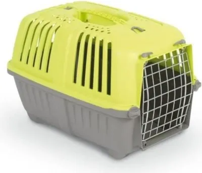 Produktbild von Transportbox für Hunde und Katzen AIMÉ PRATIKO, 48 x 31 x 32 cm, Metalltür, Max. 12 kg, Kunststoff