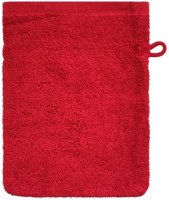 Produktbild von Dyckhoff Frottierserie 'Kristall' Waschhandschuh 16 x 21 cm Rot