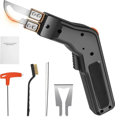 Produktbild von Elektrisches Heißmesser - Seil- & Stoffschneider - AC-Betrieb - - Schneidet & versiegelt - Dauerbetrieb - Für Seil, Stoff & Gurtband - Schwarz