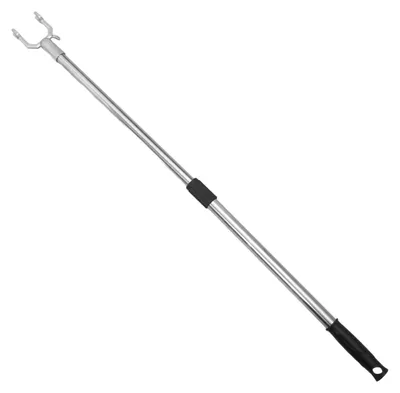 Ausziehbare Wäschestange, Edelstahl, 58-90 cm, schwarz