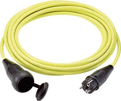 Image de Câble d'extension électrique LappKabel [ fiche caoutchouc à contact de protection - prise caoutchouc à contact de protection] 16 A jaune 5.00 m 7322 (73222337)