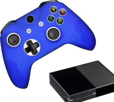 Produktbild von Xbox One Hüllen & Skins - Performance Gaming Hülle - Soft Grip Covers - Anti-Rutsch Controller Zubehör - Blau