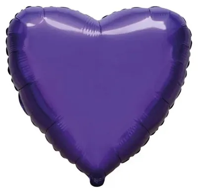 Zdjęcie produktu dla Balon foliowy Serce fioletowe 45cm - Flexmetal