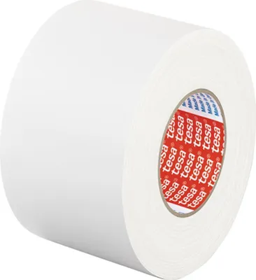 Produktbild von tesa Gewebeband 4651 Premium, 50 mm x 25 m, weiß Kunststoffbeschichtung aus 148 mesh Zellwollgewebeträger und (04651-00047-00)