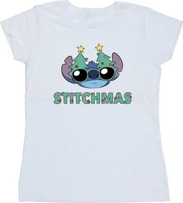 Produktbild von Disney - "Stitchmas" T-Shirt für Damen BI26103 (S) (Weiß)