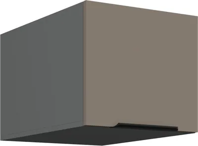 Image de Meuble haut à portes battantes LUNARA - largeur 40 cm, beige foncé / anthracite