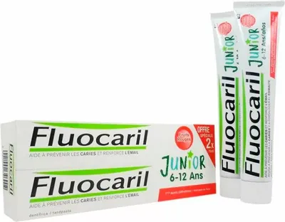 Obrázok produktu pre Fluocaril Junior červená ovocná zubná pasta 2x75ml