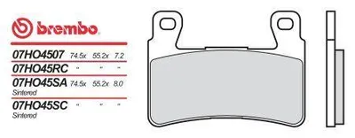 Obrázok produktu pre Brembo Bremsbelag Brembo Sa 07Ho45Sa Sinter