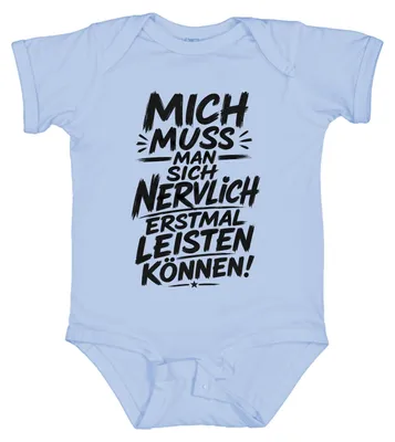 Obrázek produktu pro Tento výrozek si musíte nejprve psychicky zpracovat. Sarkastické tričko "Baby", světle modré, velikost 6/12 měsíců