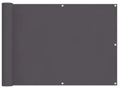 Obrázok produktu pre vidaXL Balkónová zástena na ochranu súkromia Oxford Fabric 90x600 cm Antracit