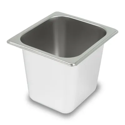 Imagen del producto de Recipientes VERTES GN, tamaño 1/6, estándar Gastronorm. (Acero inoxidable, 150 mm de profundidad, higiénicos, resistentes a la corrosión y a los arañazos, aptos para temperaturas de -40° a +300°C)