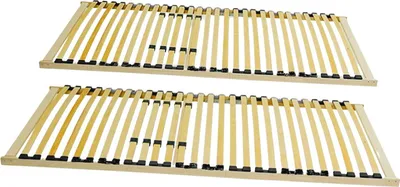 Produktbild von Coemo 2 x Lattenrost XXL Big Size 90x200 cm extra stabil im Partnerset Selbstmontage