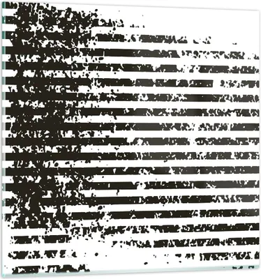 Produktbild von Bilder auf glas - Einteilig - Abstraktion Schwarz Gürtel - 70x70cm - Glasbilder - Wandbilder - Bilder - zum Aufhängen bereit - Wanddekoration aus Glas - Glas Bilder - Wandbild auf Glas - GAC70x70-4855