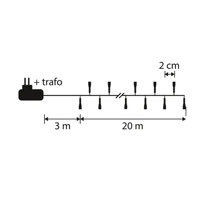 Productafbeelding van Luca Smart Lighting Snake Kerstboomverlichting met 1000 LED Lampjes – L2000 cm – Multikleur