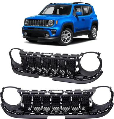 Image de Grille de radiateur 6VN04LXHAA, compatible avec JEEP RENEGADE I BU 2018-2022 RESTYLÉ