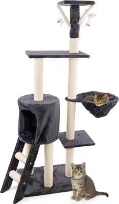 Obrázok produktu pre Škrabadlo pre mačky 138 cm Tmavo sivé WERDANO PETS