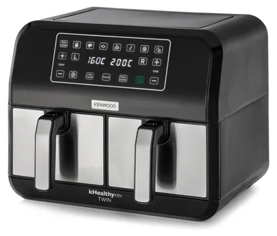 Produktbild von Kenwood kHealthy Fry Twin HFM20.000MB Doppel-Heißluftfritteuse 8L 1700W Schwarz