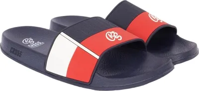 Produktbild von Crosshatch - Herren Badesandale "Rentrays" BG1445 (42 EU) (Rot/Marineblau)