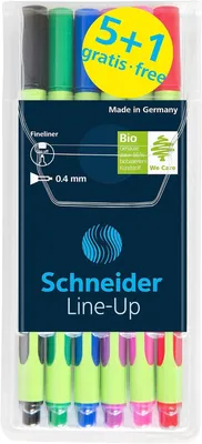 Obrázok produktu pre Sada fixiek Schneider Line-Up 04 – 6 kusov (5 + 1)