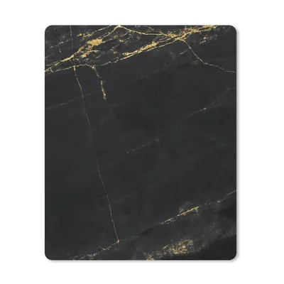 Produktbild von MuchoWow® Mauspad Mousepad Marmor - Schwarz - Gold - Chic - Marmoroptik - Design 30x40 cm - Mousepads - Maus Mat - Pad - Mausunterlage - Mausmatten