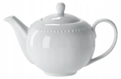 Produktbild von Chomik Keramikkrug Dots 1,2L Weiß Elegant