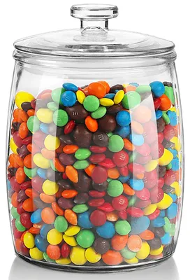 Immagine prodotto di Grande contenitore in vetro per caramelle, con coperchio, capacità 2 litri