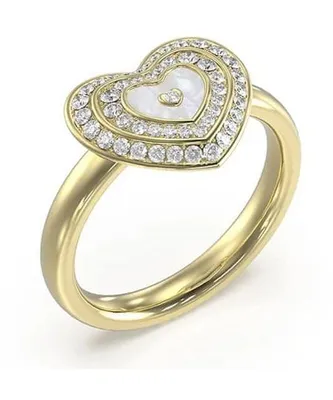 Immagine prodotto di Anello a cuore Guess da donna in oro R-14