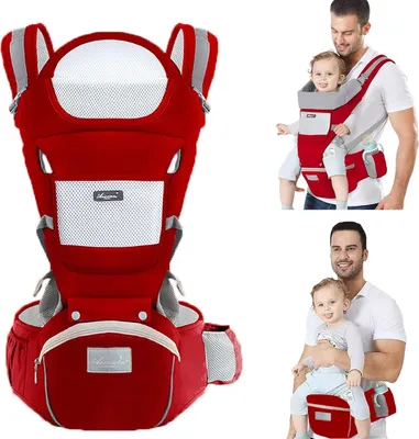Produktbild von Welikera 6 in 1 Hüftsitz für 0- 36 Monat Babys, Ergonomisch, Atmungsaktive, Weicher